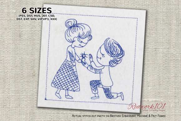 Boy Proposing to Girl Design