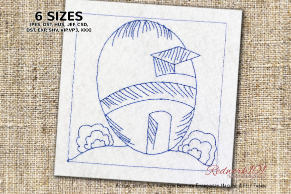 Easter Egg House Embroidery Review
