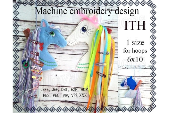 hair clip organizer in the hoop