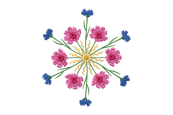 Kaleidoscope from Cornflower and Cosmos