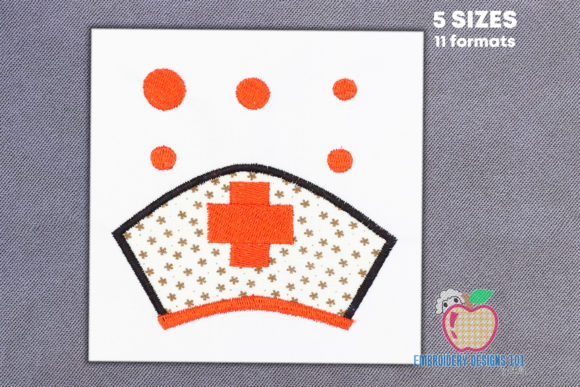 Nurse Hat Applique