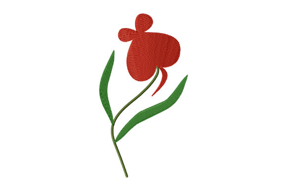 Red Flower-Heart
