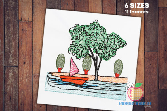 Sailing Boat in the Sea