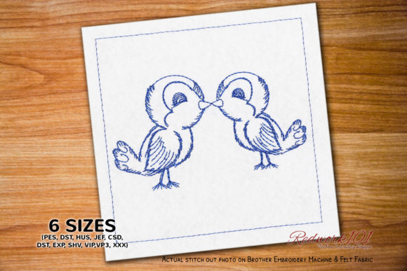 Two Love Birds Kissing Lineart Design